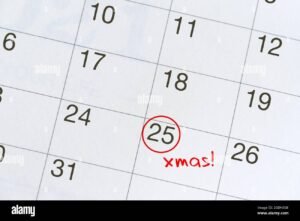 calendario marcando fechas de pago diciembre