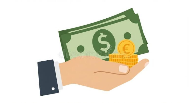 Cuánto Me Corresponde Recibir De Fondo De Ahorro Según Mi Salario 2 mano con monedas y billetes verdes