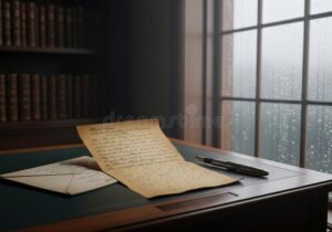 Qué Significa el Nombre del Destinatario en una Carta o Documento 13 mano escribiendo carta sobre escritorio clasico