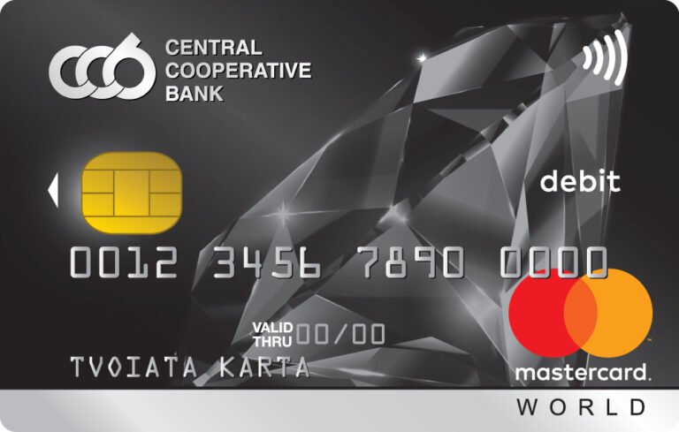 mundo con tarjetas de debito alrededor