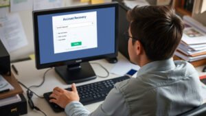 Cómo Recuperar Mi Cuenta Infonavit Sin Correo Ni Número Telefónico 16 persona usando computadora recuperacion de cuenta